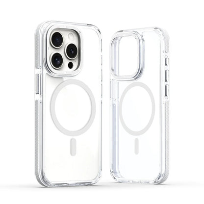 MagSafe Clear Phone Case for iPhone 15 14 13 12 Pro Max Plus – Shockproof Magnetic Cover