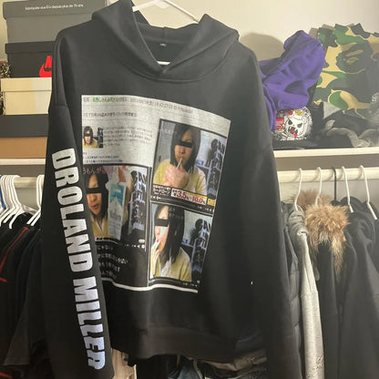 Gothic Graphic Hoodie Women Harajuku Goth Streetwear Sweatshirt