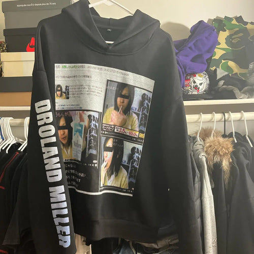 Gothic Graphic Hoodie Women Harajuku Goth Streetwear Sweatshirt