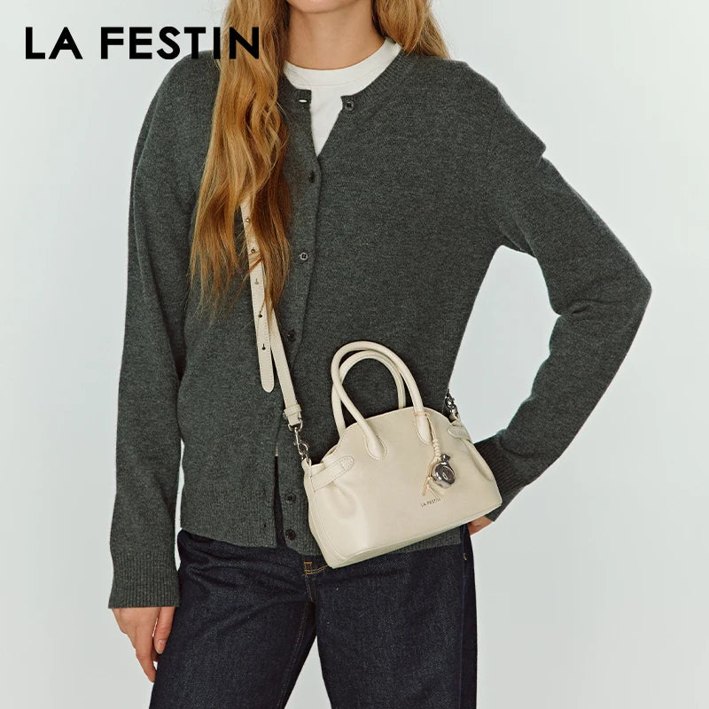 New Suede Bag Luxury Designer Handbag Boston Bag