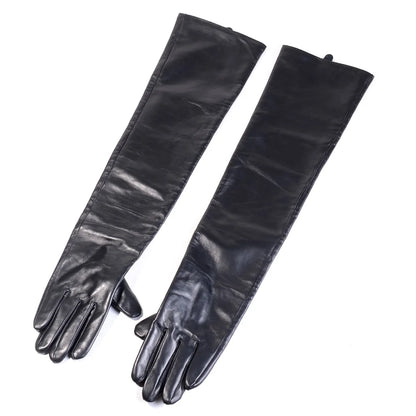 Opera-Length Genuine Sheepskin Leather Gloves for Men