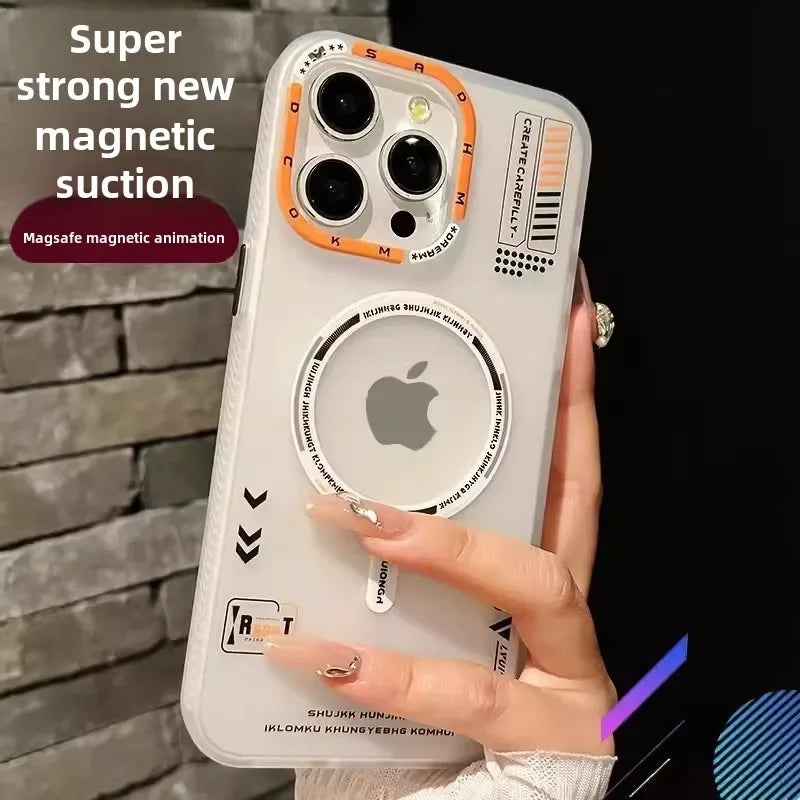 Matte MagSafe iPhone Case with Metal Lens Frame