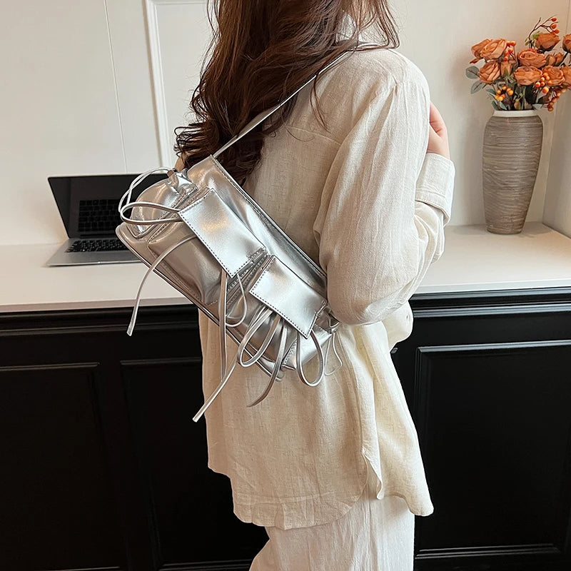 PU Leather Multi-Pocket Crossbody Bag for Women