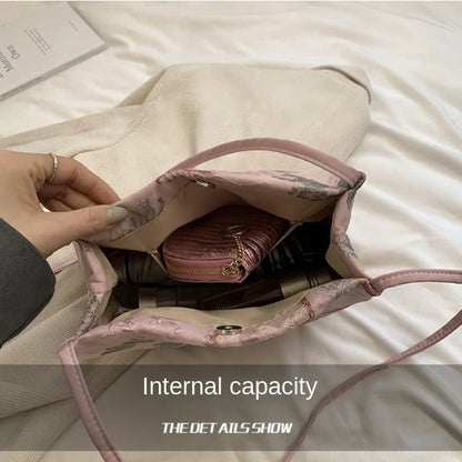 New Models Silk Jacquard Fashionable Minimalist Bag