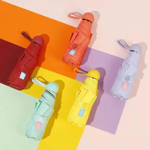 Mini 5 Fold UV Travel Umbrella