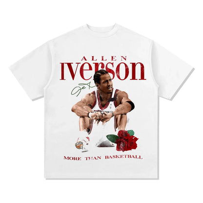 Allen Iverson Graphic T-Shirt – NBA Legend Basketball Fan Tee