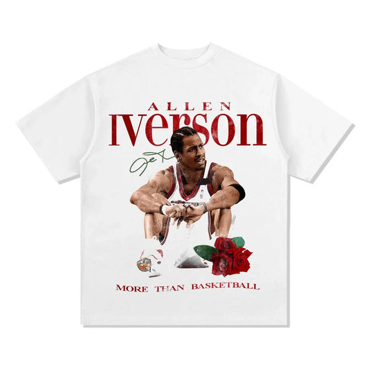 Allen Iverson Graphic T-Shirt – NBA Legend Basketball Fan Tee