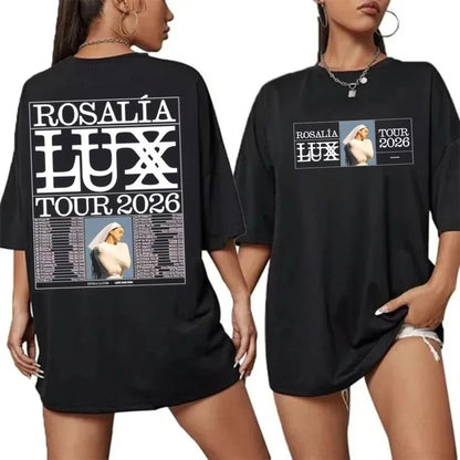 Rosalia Lux Tour Vintage Graphic T-Shirt – Retro Fan Tee