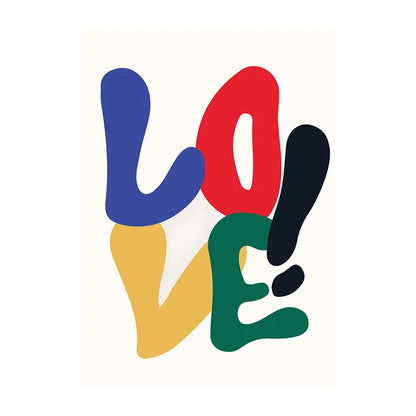 Bold Typography Wall Art Poster – Modern Minimalist Print
