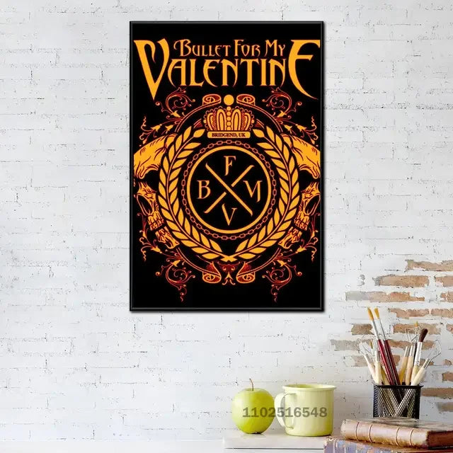 Bullet For My Valentine Wall Art Poster – Rock Band Music Print