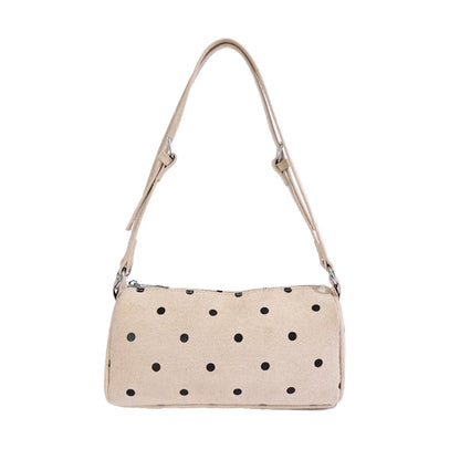 Polka Dot Shoulder Bag for Women – Retro Cute Underarm Purse