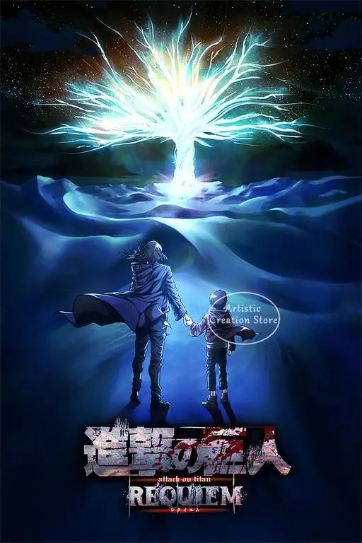 Attack Titan Canvas Poster – Attack on Titan Anime Wall Art