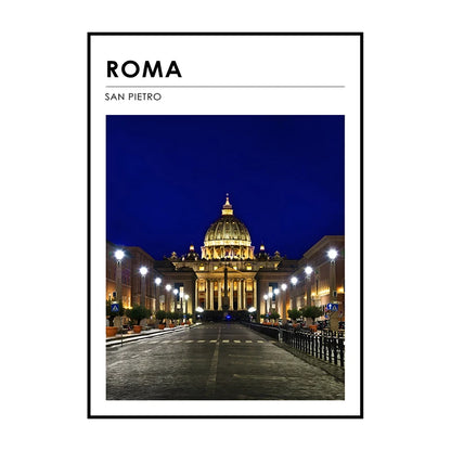 Famous City Architecture Wall Art Poster – Canvas Print for Living Room