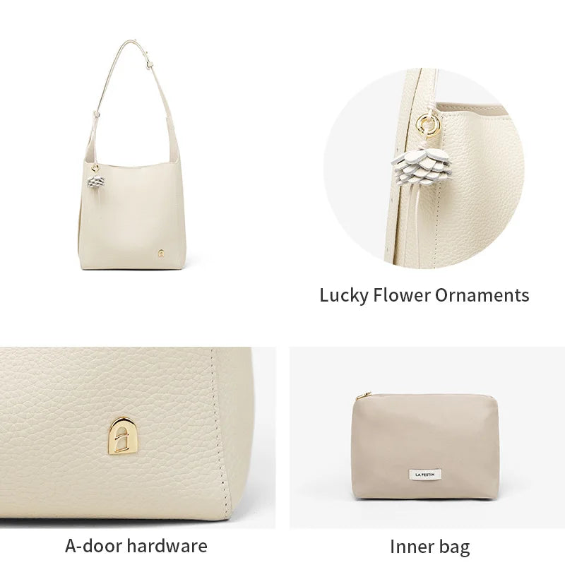 Luxury Bucket Large Crossbody Shoulder Handbag