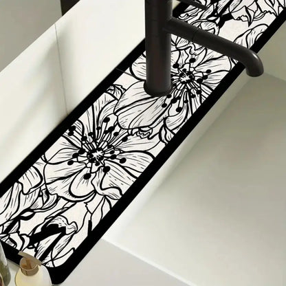 Kitchen Sink Mat – Absorbent Faucet Drain Drying Pad
