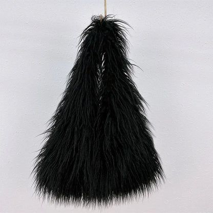 New Wool Women's Plush Shoulder Bags Y2k Hot Girls Faux Fur