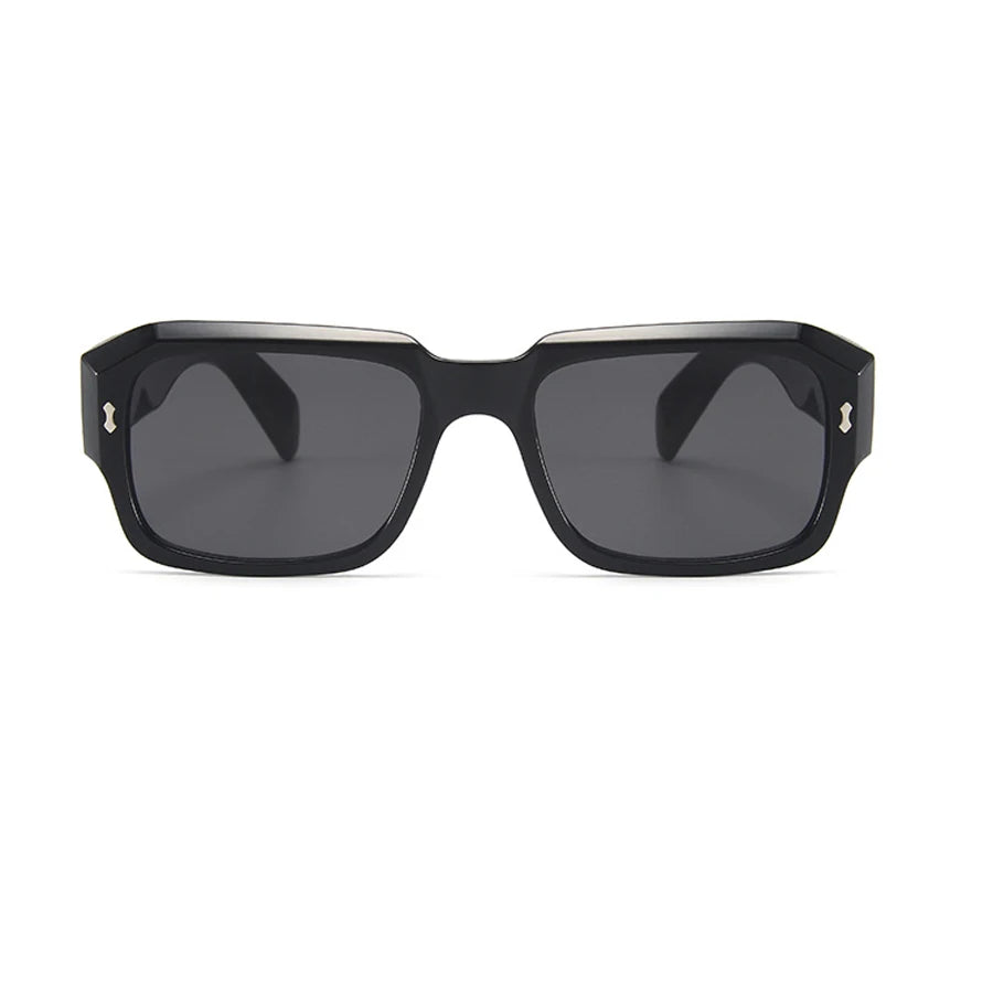Chunky Square Sunglasses – Unisex Retro Bold Frame Shades