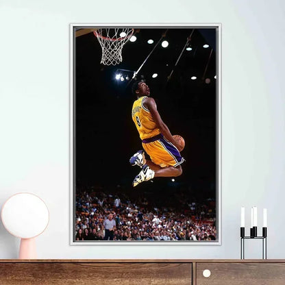 Basketball Legends Canvas Poster – Kobe, LeBron & More Wall Art