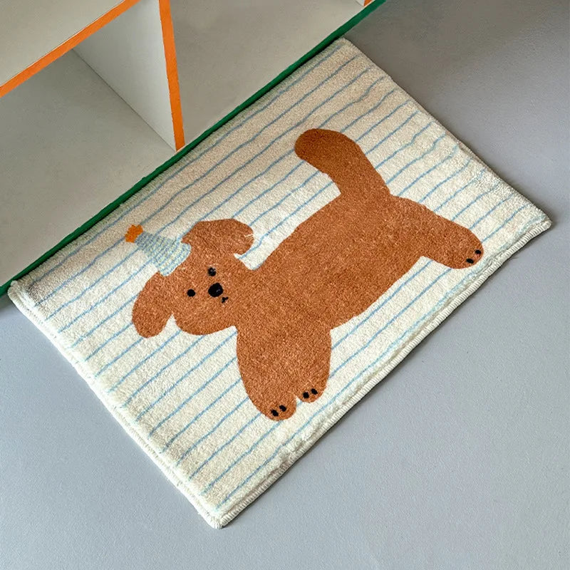 Dachshund Bath Mat – Non-Slip Absorbent Bathroom Rug