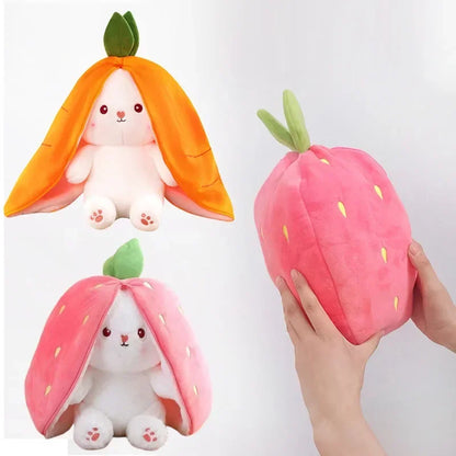 Strawberry Carrot Bunny Plush Toy 25cm