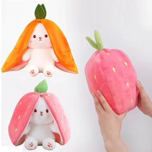 Strawberry Carrot Bunny Plush Toy 25cm