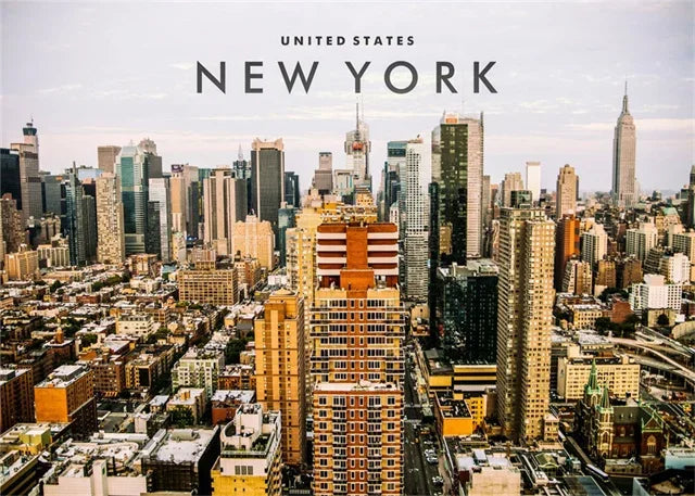 New York City Night View Canvas Wall Art – NYC Skyline Poster