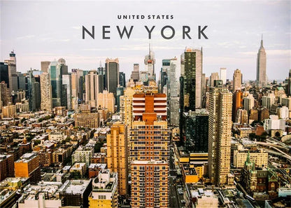 New York City Night View Canvas Wall Art – NYC Skyline Poster