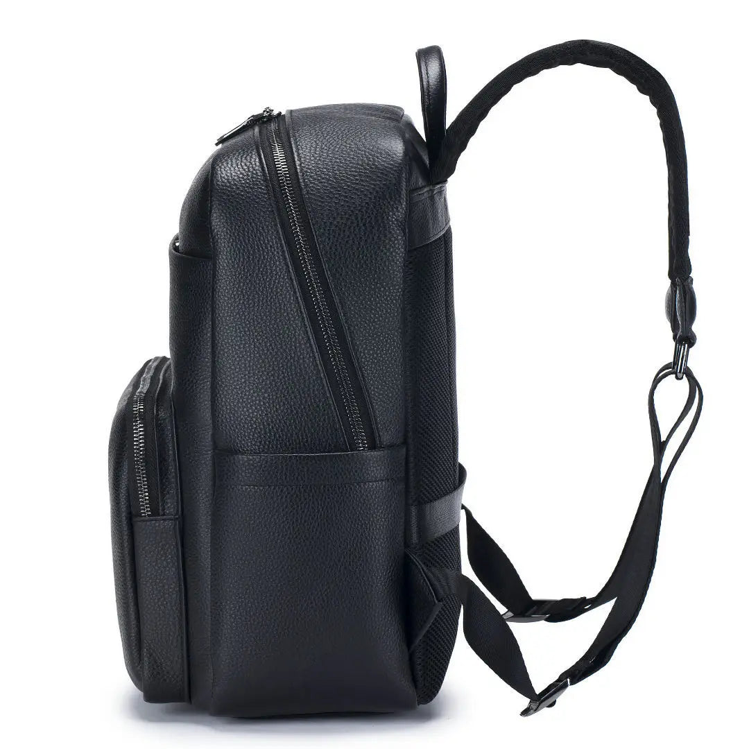 Genuine Leather Men's Backpack – Large Luxury