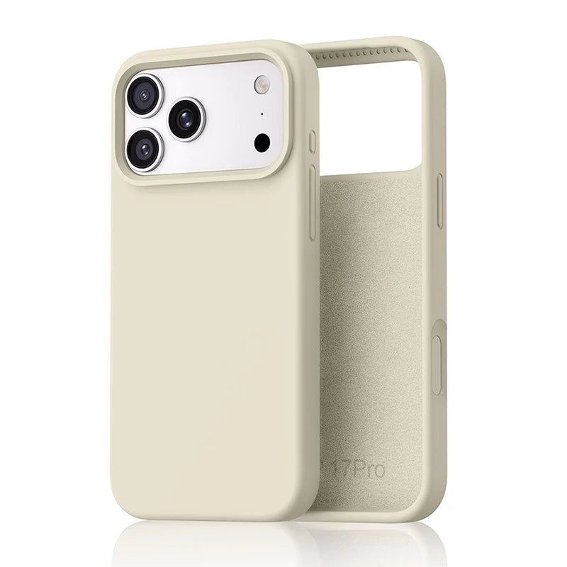 Liquid Silicone iPhone Case – Slim Shockproof Cover for iPhone 13–17 Series