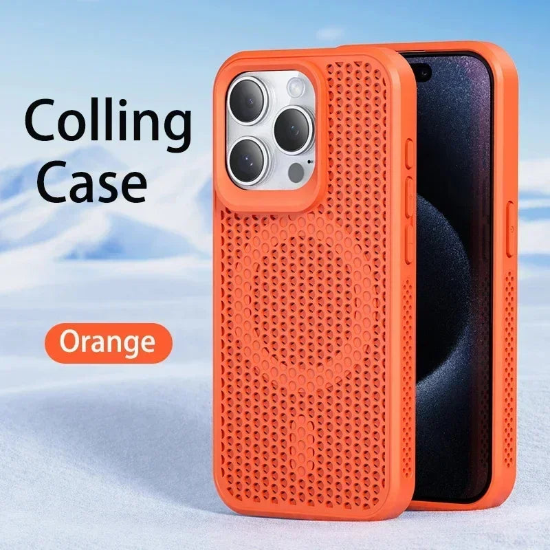 Cooling MagSafe Mesh iPhone Case – Heat Dissipation Breathable Cover