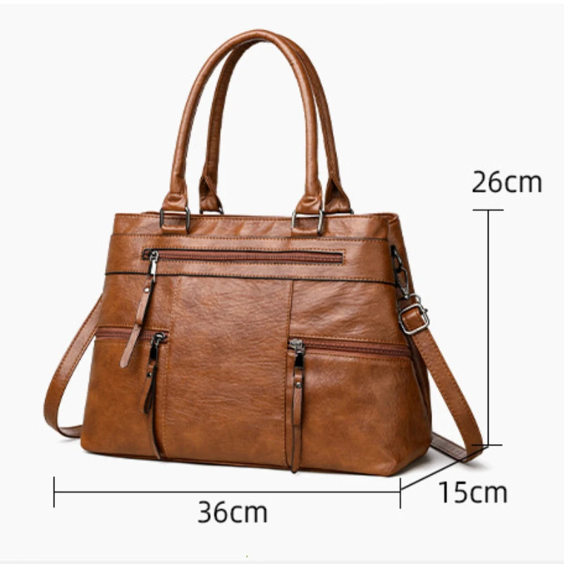 Elegant Handbag For Women High Quality Leather Top-Handle Bags