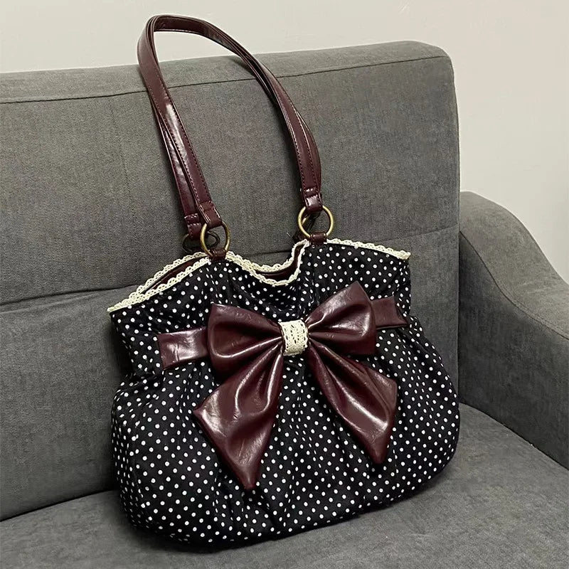 Chic Polka Dot Tote Bag