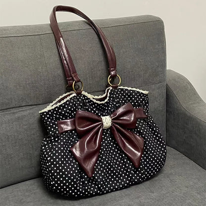 Chic Polka Dot Tote Bag