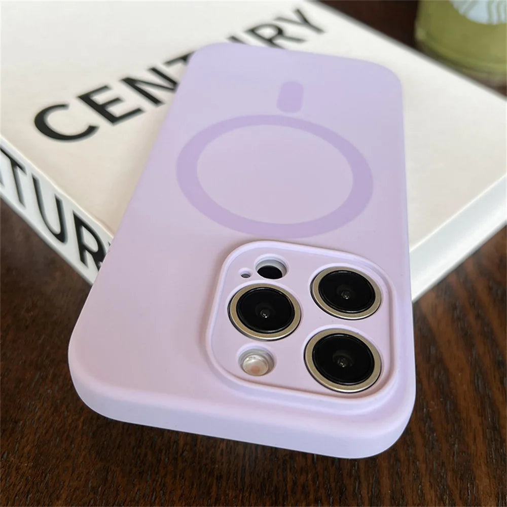 MagSafe Liquid Silicone iPhone Case – Magnetic Slim Cover iPhone 13 14 15 16 17