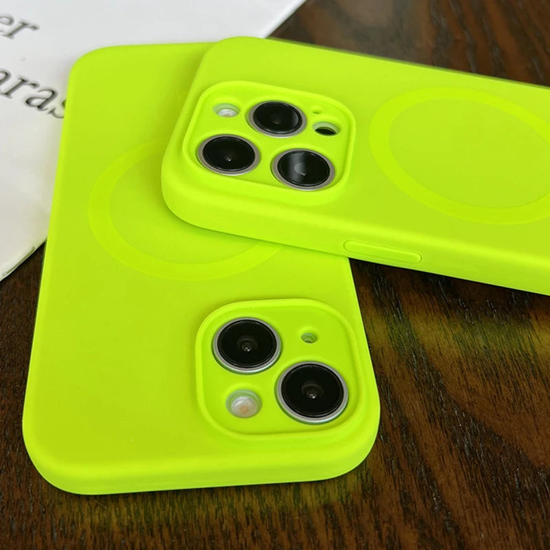 MagSafe Liquid Silicone iPhone Case – Magnetic Slim Cover iPhone 13 14 15 16 17