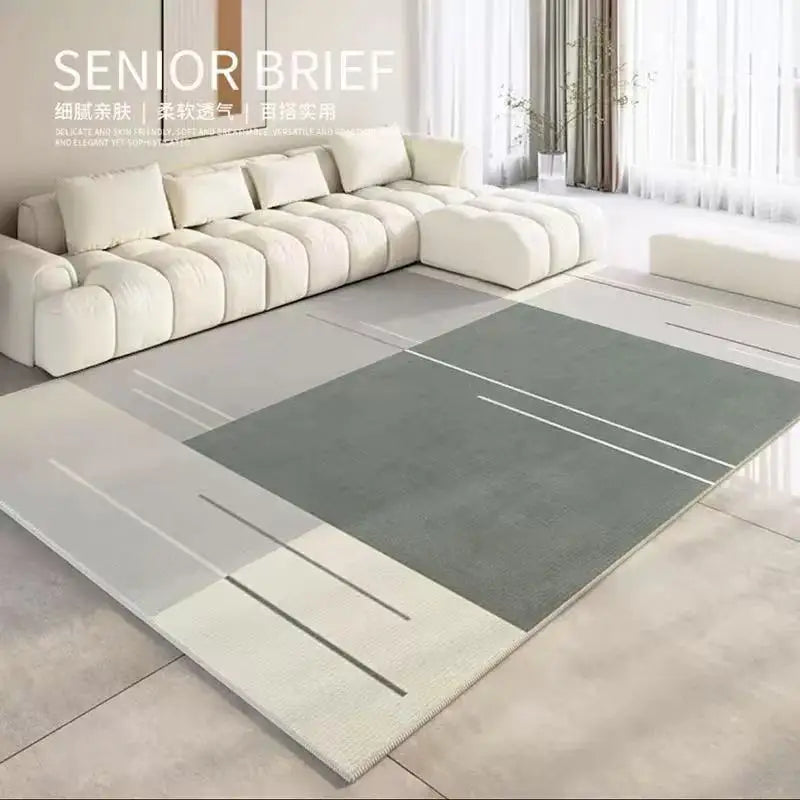 Luxury Area Rug – Modern Minimalist Non-Slip Living Room Carpet