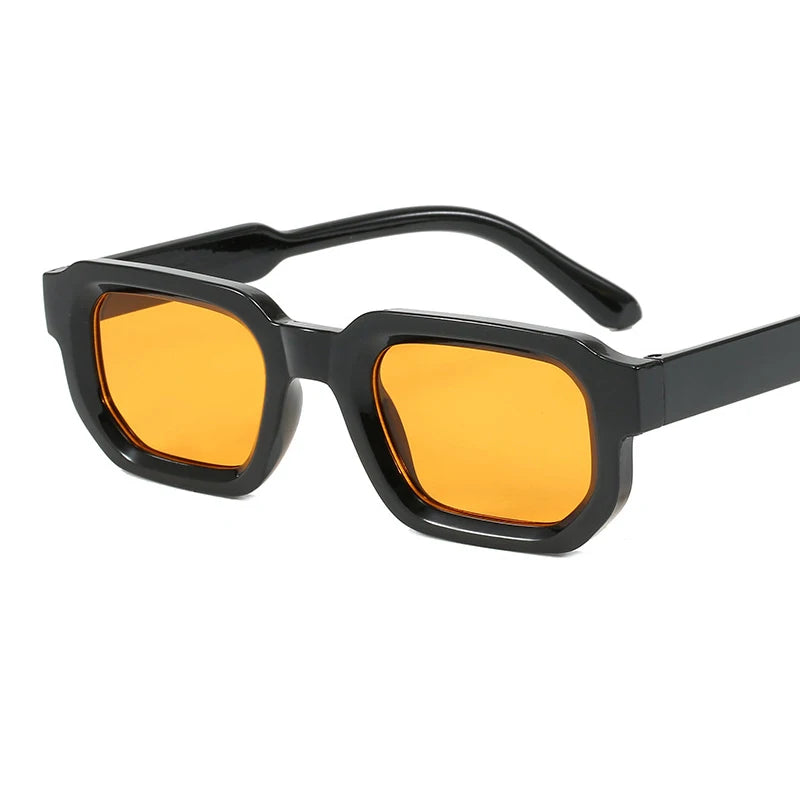 Retro Rectangle Sunglasses – UV400 Men's Vintage Square Frame