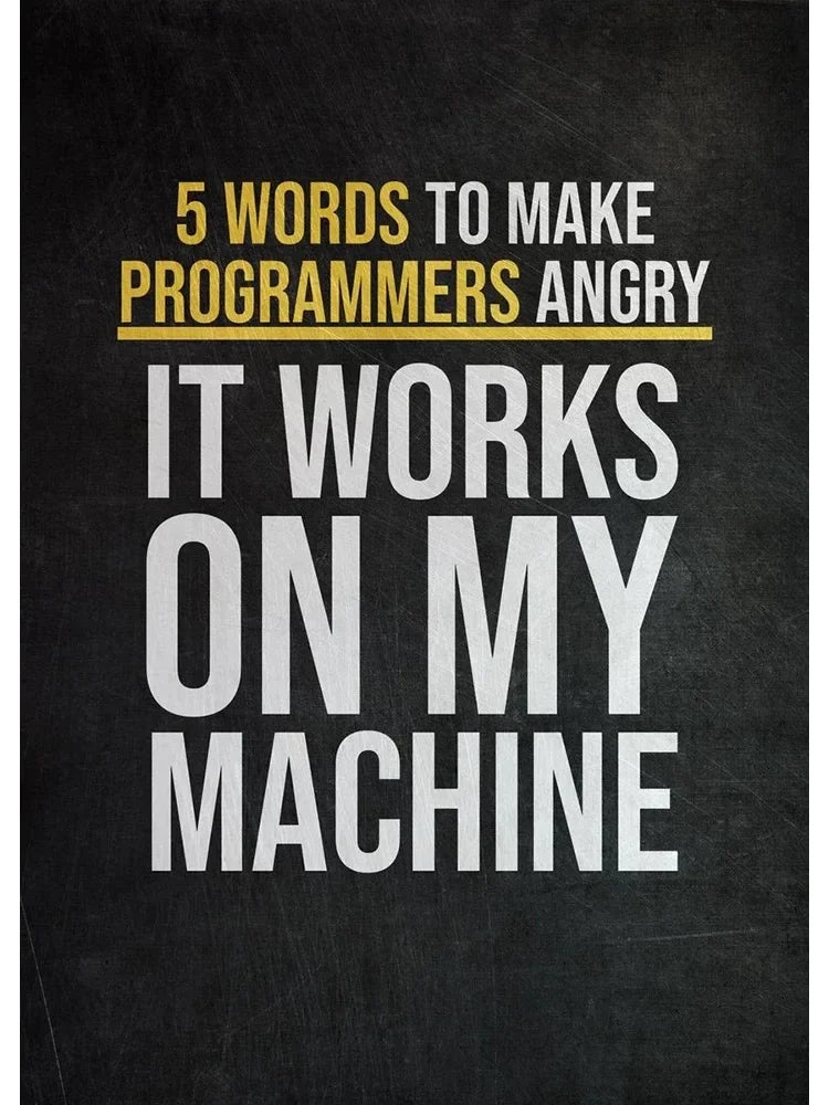 Funny Programmer Quote Wall Art Print – Linux Clouds Poster