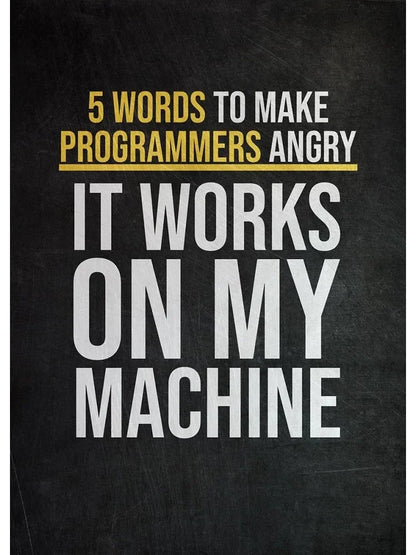 Funny Programmer Quote Wall Art Print – Linux Clouds Poster