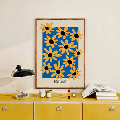 Minimalist Botanical Leaf Art Poster – Matisse-Inspired Wall Decor