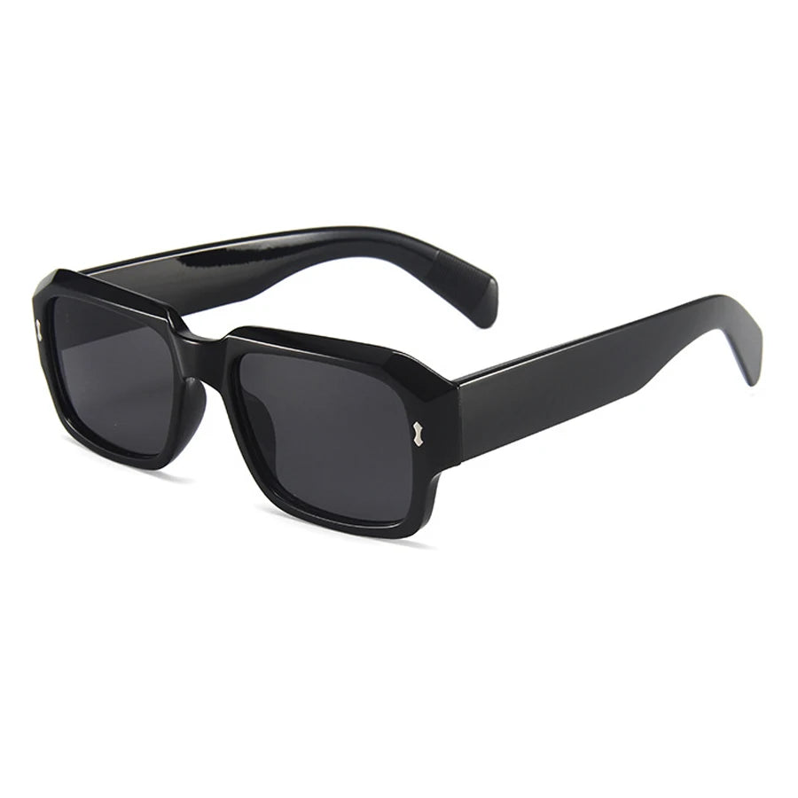Chunky Square Sunglasses – Unisex Retro Bold Frame Shades