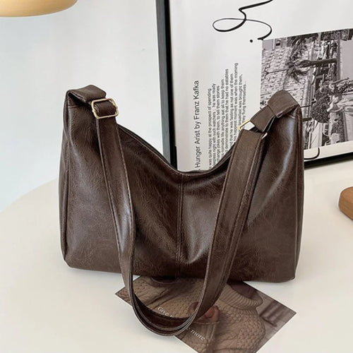 PU Leather Commuter Fashion Vintage Casual Tote Bag