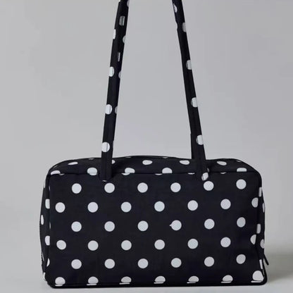 Women Eco-friendly Nylon Polka Dot Shoulder Bag