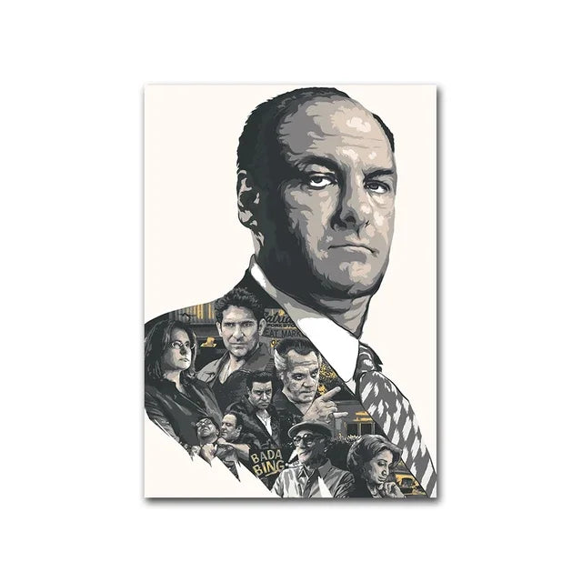 The Sopranos Canvas Print – Classic TV Series Wall Art
