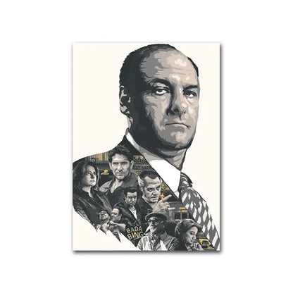 The Sopranos Canvas Print – Classic TV Series Wall Art
