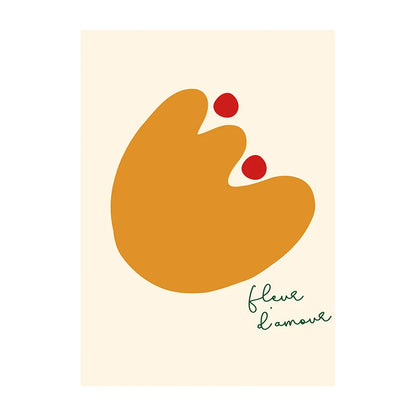 Minimalist Botanical Leaf Art Poster – Matisse-Inspired Wall Decor