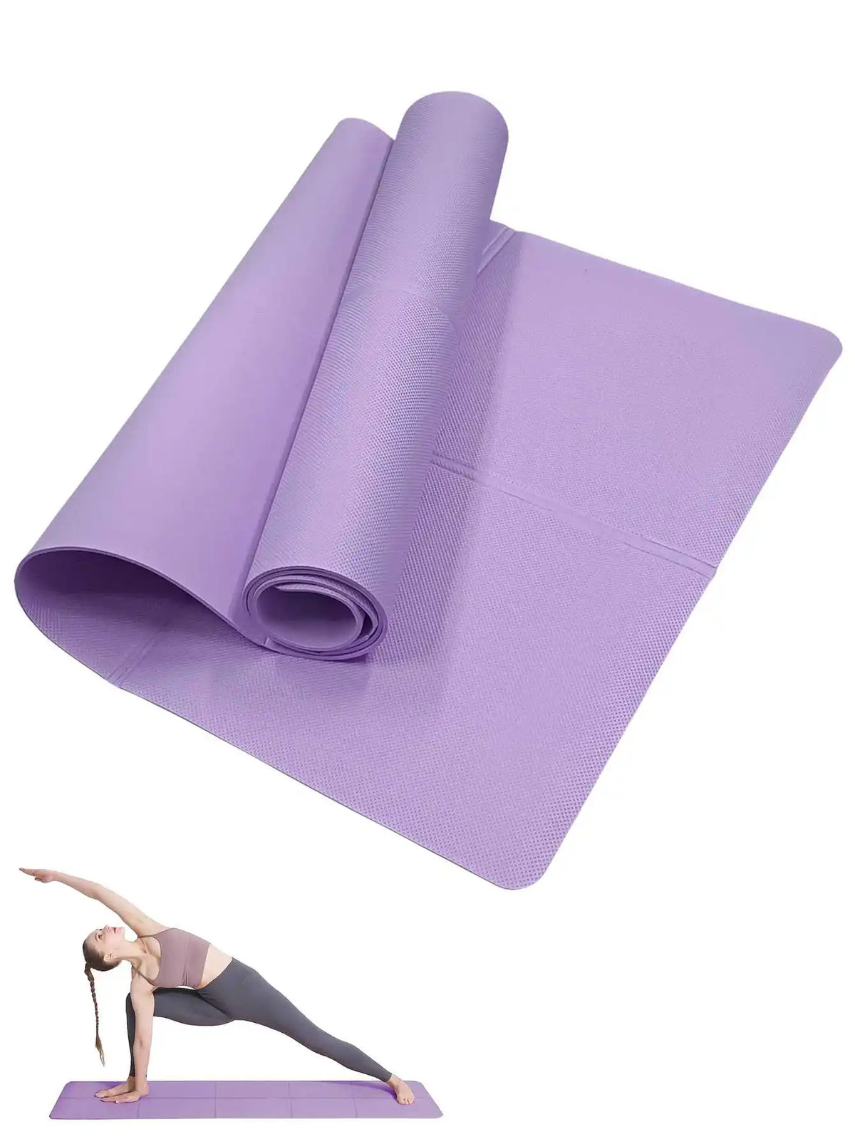 Non Slip Yoga Mat For Pilates Home Gym Workout