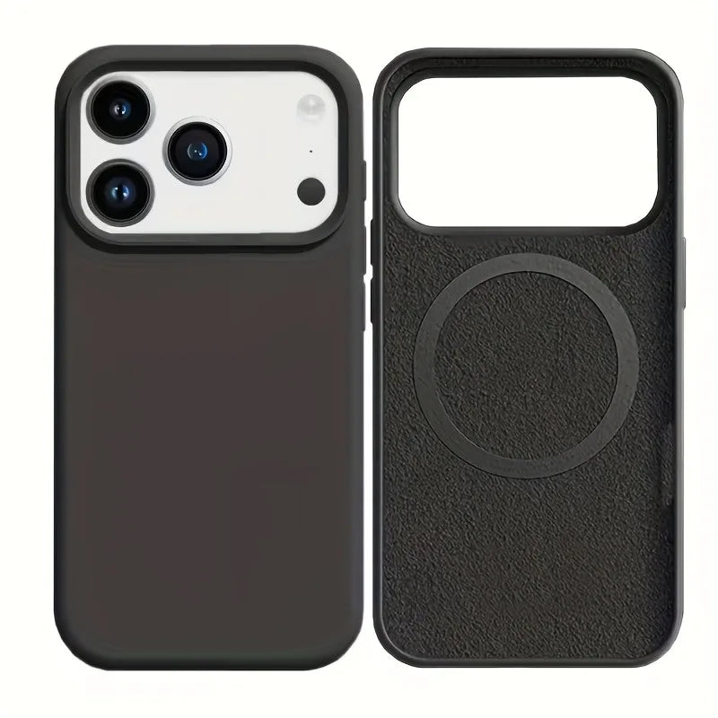 Original Liquid Silicone Phone Case Iphone 17 15 Pro Max Soft Cases 16 14 13 Air Magsafe Cover