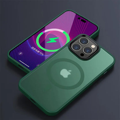 MagSafe Matte Translucent Shockproof iPhone Case – iPhone 11 to 17 Series