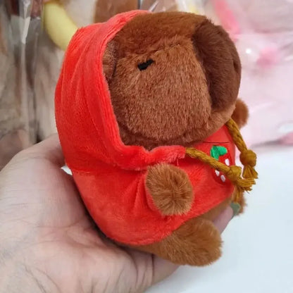 Cute Capybara Plush Keychain Pendant